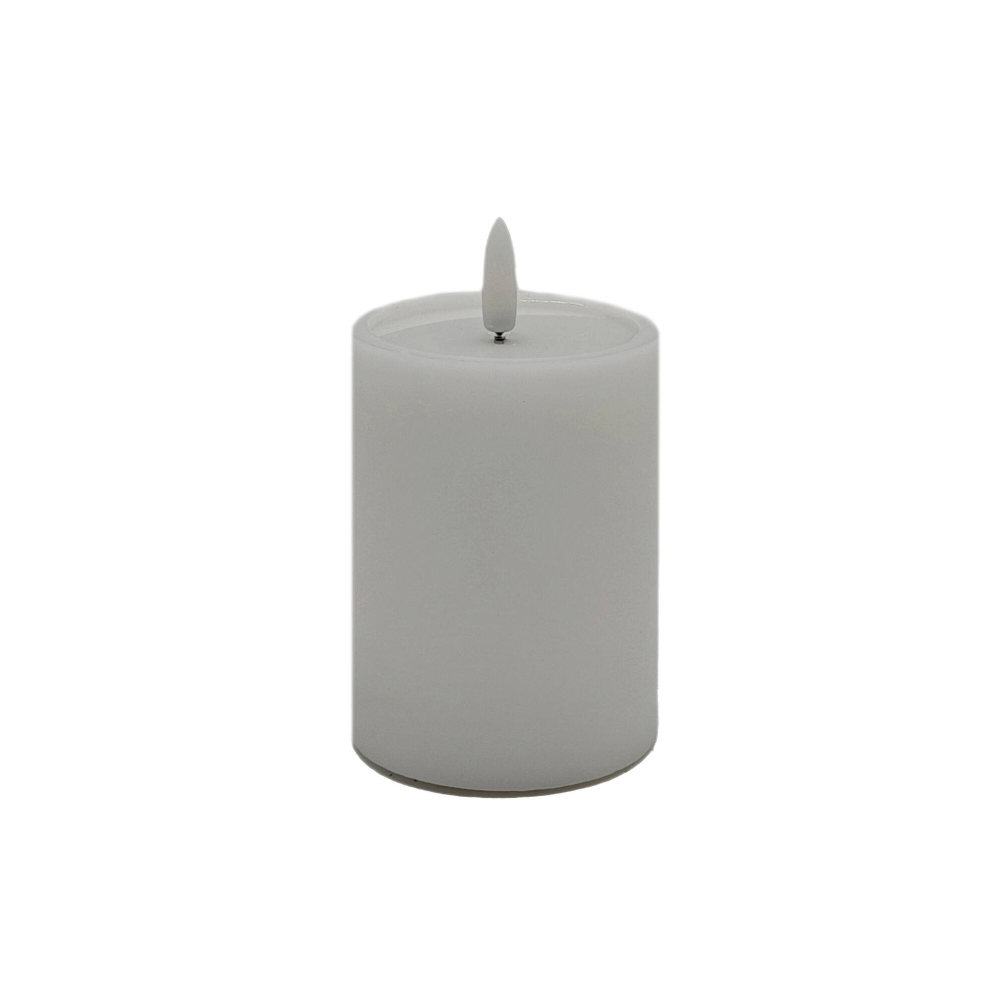 3" x 4" LED Wax Pillar Flickering Candle by Ashland